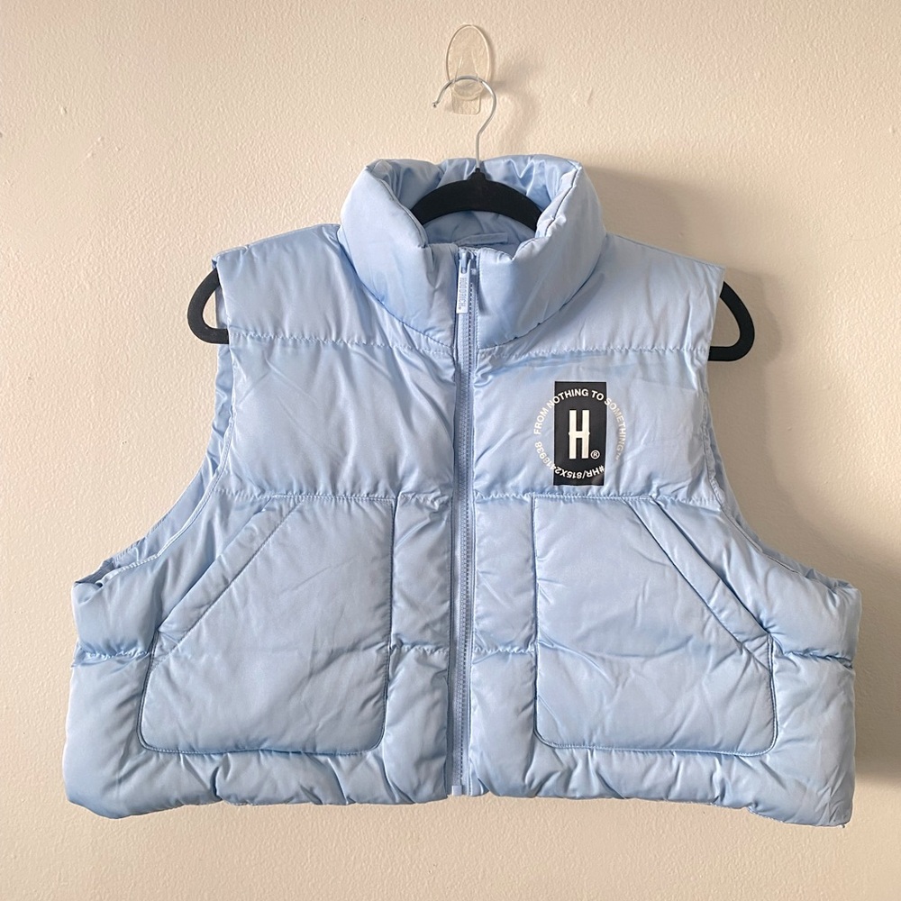 Hoodrich puffer vest. Size XL new with tags sky blue